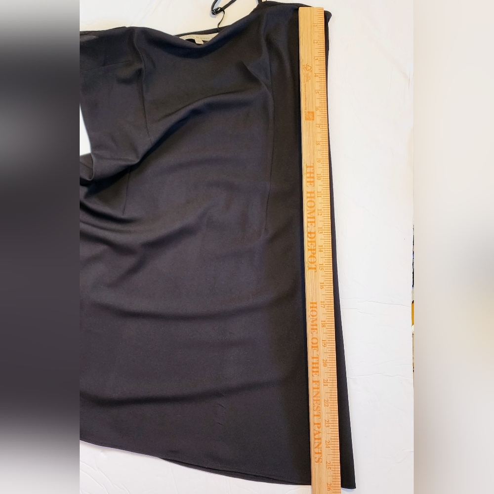 Rachel by Rachel Roy Black Silky Slip Dress w Adjustable Spaghetti Straps Sz S - Picture 8 of 9